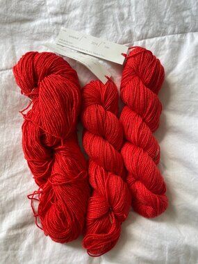 Shibui Knits Staccato Merino Wool Silk Fingering Weight Yarn 2 Skeins